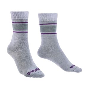 Merino Liner W’s, Light Grey/Purple