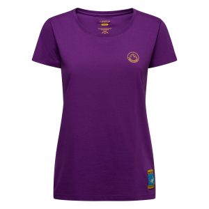 Climbing on the Moon T-Shirt W, Viola/Giallo